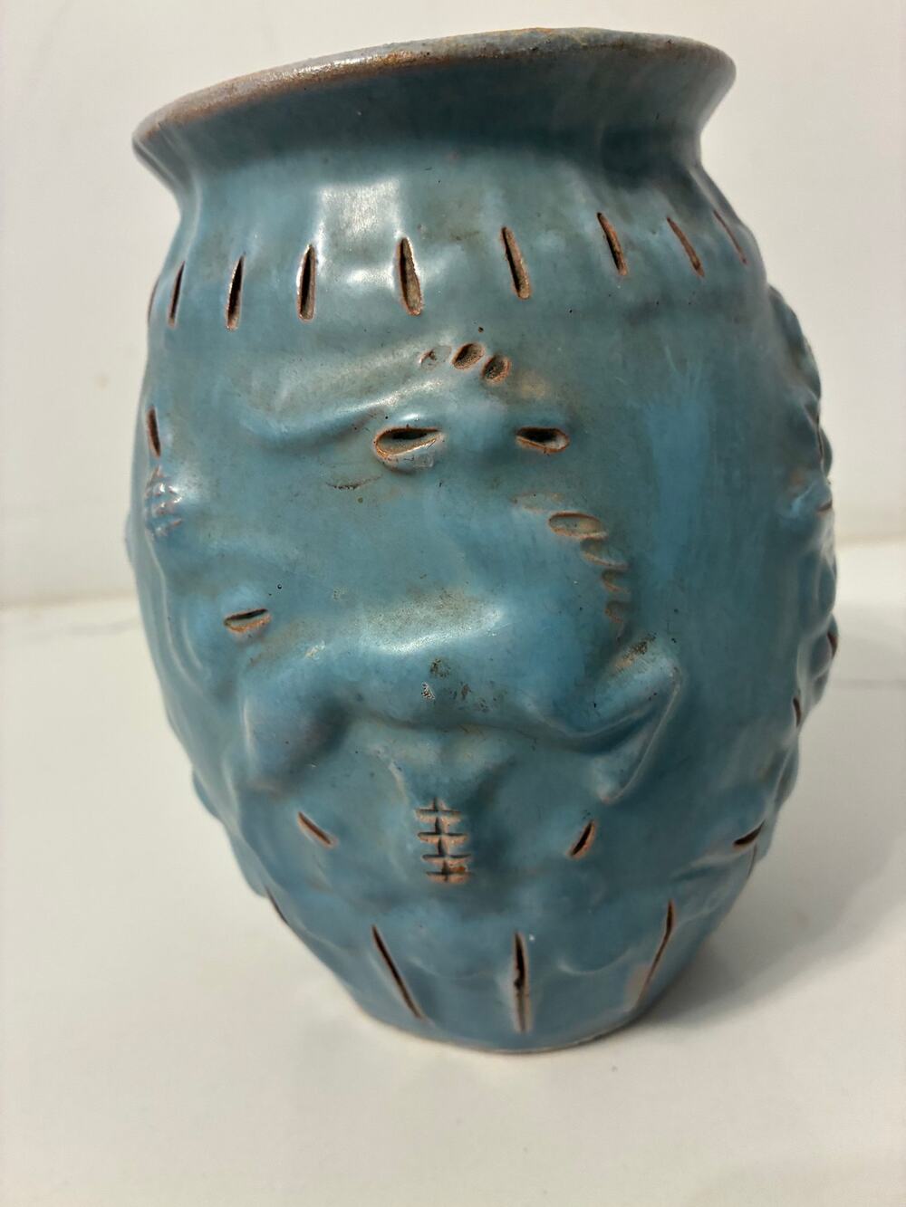 Vase Pottery Studio Art Southwest Art Deco Native American Archer Signed